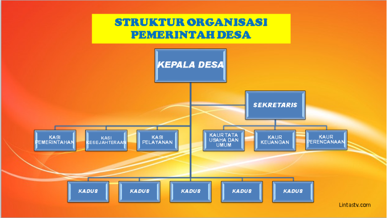 struktur organisasi pemerintah desa